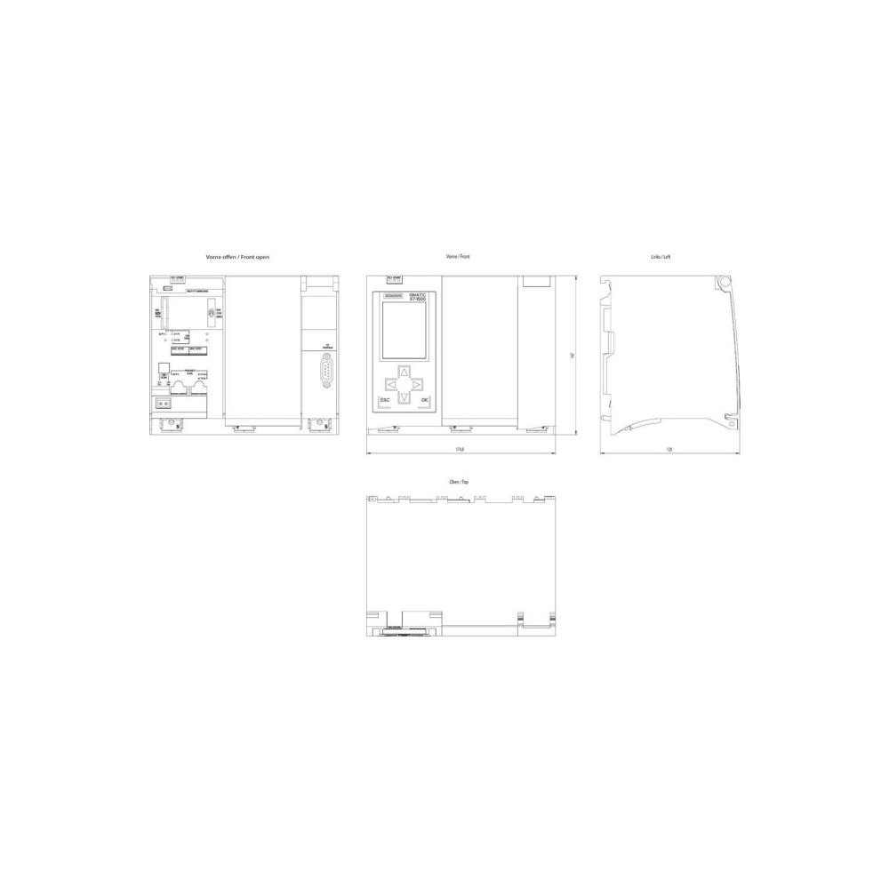 Siemens SIMATIC S7-1500 CPU 1517-3 PN/DP Zentralbaugruppe modular 19,2-28,8V ... SIEMENS-6ES75173AP000AB0 4047623403890 (Abb. 2)