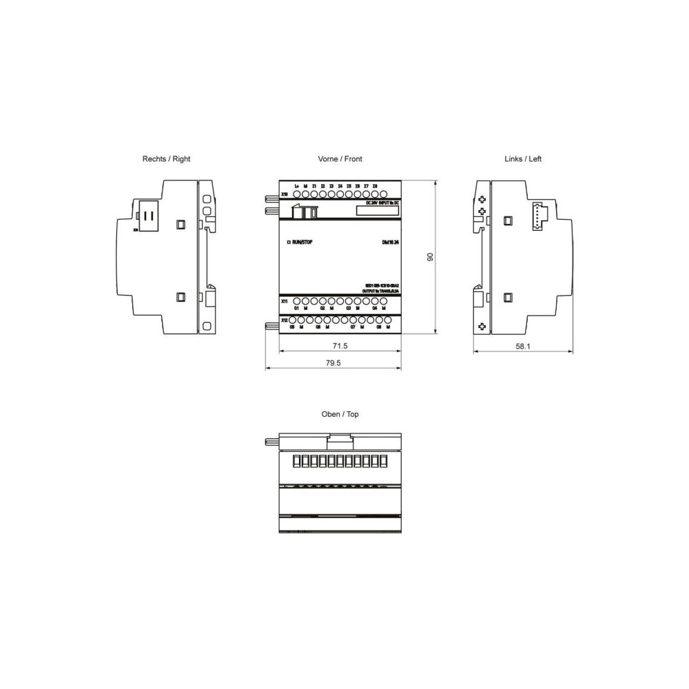 Siemens LOGO!8 DM16 24 Erweiterungsmodul 8DE/8DA Transistor 24V DC 6ED10551CB... SIEMENS-6ED10551CB100BA2 4034106029487 (Abb. 2)