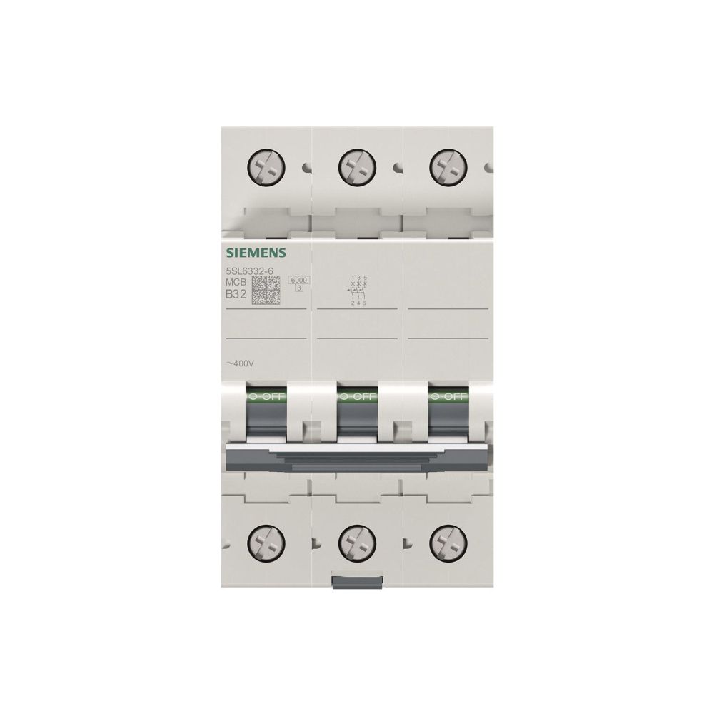 Siemens Leitungsschutzschalter 5SL6332-6 3-polig B 32A 6kA 400V... SIEMENS-5SL63326 4001869388892 (Abb. 3)
