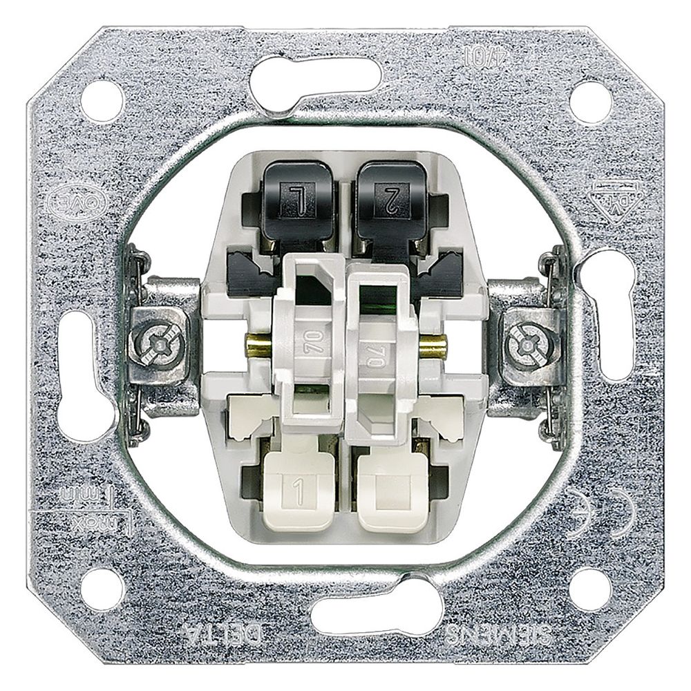 Siemens DELTA Serienschalter 10A 250V Unterputz 70x70x32mm 5TA2155... SIEMENS-5TA2155 4001869038155 (Abb. 4)