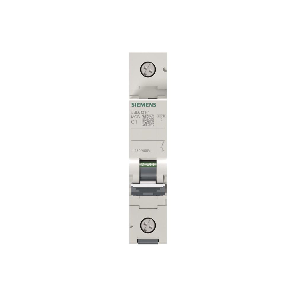 Siemens Leitungsschutzschalter 5SL61017 1-polig C 1A 6kA 400V 1TE... SIEMENS-5SL61017 4001869388113 (Abb. 2)