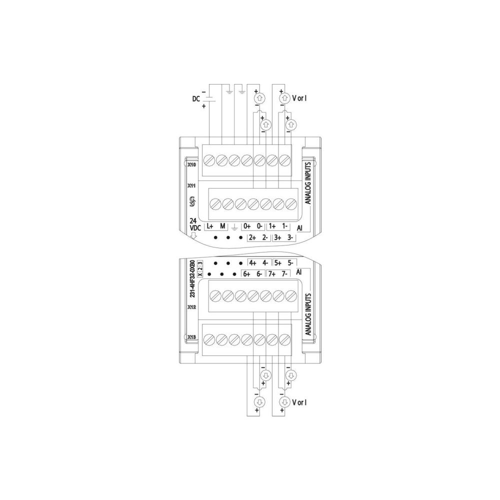 Siemens SIMATIC S7-1200 Analogeingabe SM 1231 8 AI 12 Bit 100x45x75mm 6ES7231... SIEMENS-6ES72314HF320XB0 6940408102040 (Abb. 3)