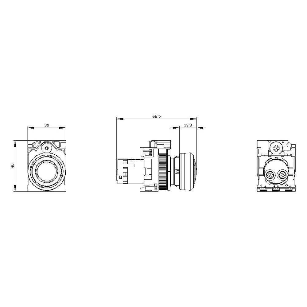 Siemens SIRIUS ACT Akustischer Melder 24V AC/DC 90dB IP40 22mm Kunststoff Sch... SIEMENS-3SU12006KB101AA0 4047621044927 (Abb. 5)