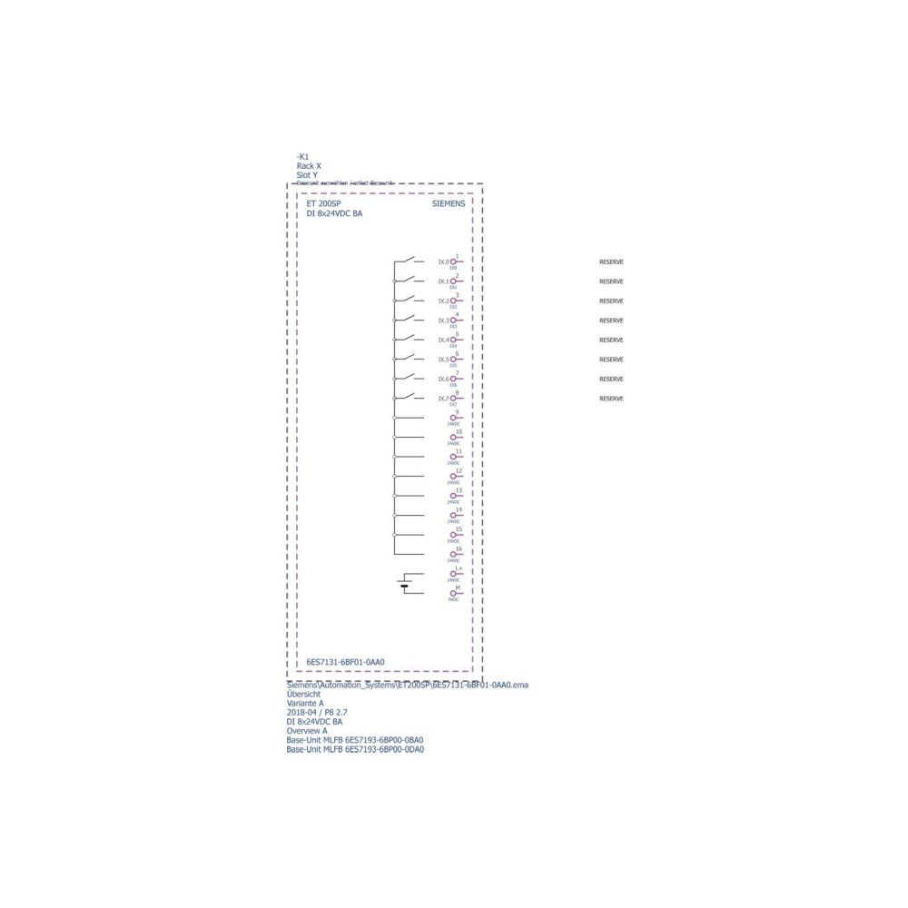 Siemens SIMATIC ET 200SP Digitales Eingangsmodul DI 8x24VDC Basic 15x73x58mm ... SIEMENS-6ES71316BF010AA0 4047623408673 (Abb. 4)