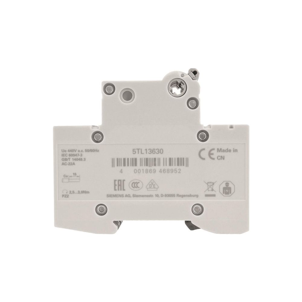 Siemens Ausschalter 5TL1 63A 3-polig 3 TE 440V 3 Schließer Einbautiefe 70mm 5TL13630... SIEMENS-5TL13630 4001869468952 (Abb. 3)