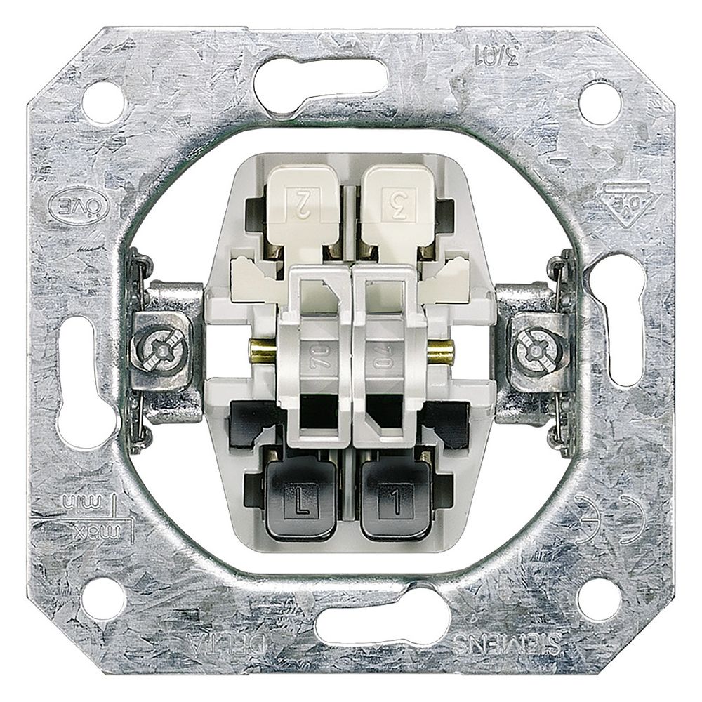 Siemens DELTA Jalousietaster Basiselement 2-polig 10A 250V Unterputz 70x70mm 5TA2114... SIEMENS-5TA2114 4001869038018 (Abb. 4)
