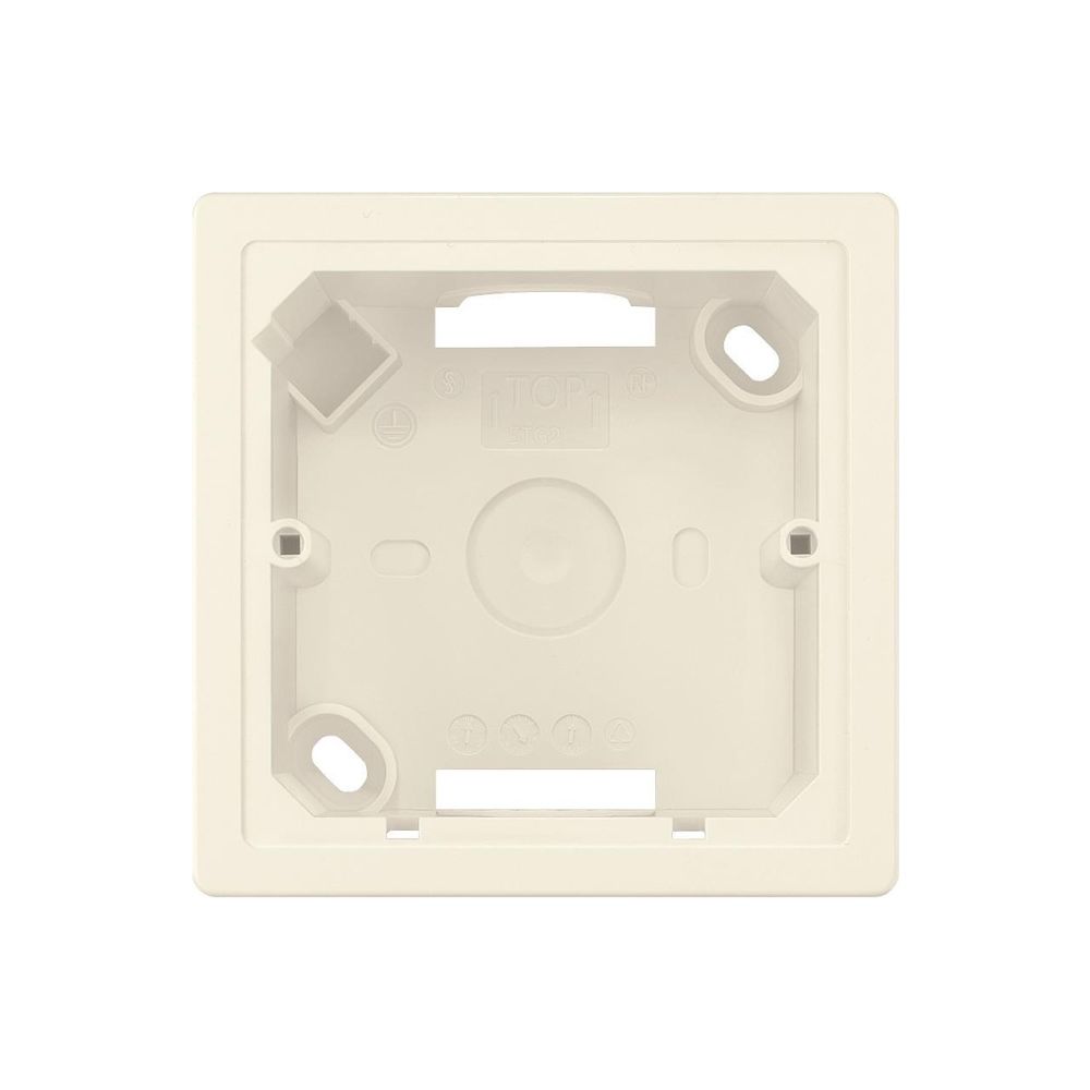 Siemens DELTA line/Style Aufputzgehäuse 1-fach Titanweiß 84x84x42,5mm IP20 5TG2901... SIEMENS-5TG2901 4001869309897 (Abb. 2)