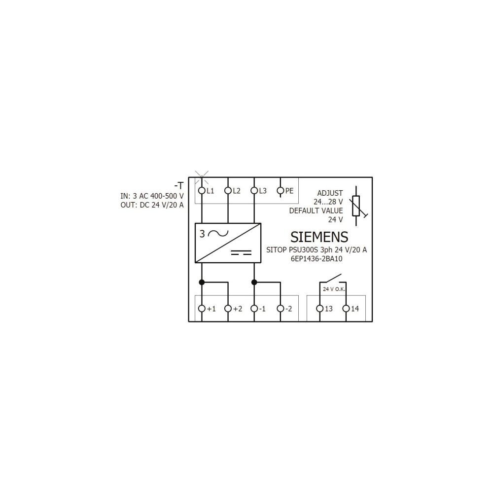 Siemens SITOP PSU300S Stromversorgung 24V 20A 480W 3-phasig Schraubanschluss IP20... SIEMENS-6EP14362BA10 4025515151388 (Abb. 5)