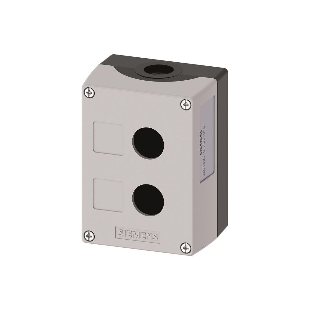 Siemens Aufbaugehäuse für Befehlsgeräte 2-fach Kunststoff grau 22,3mm 114x85x... SIEMENS-3SU18020AA000AB1 4011209969339 (Abb. 2)