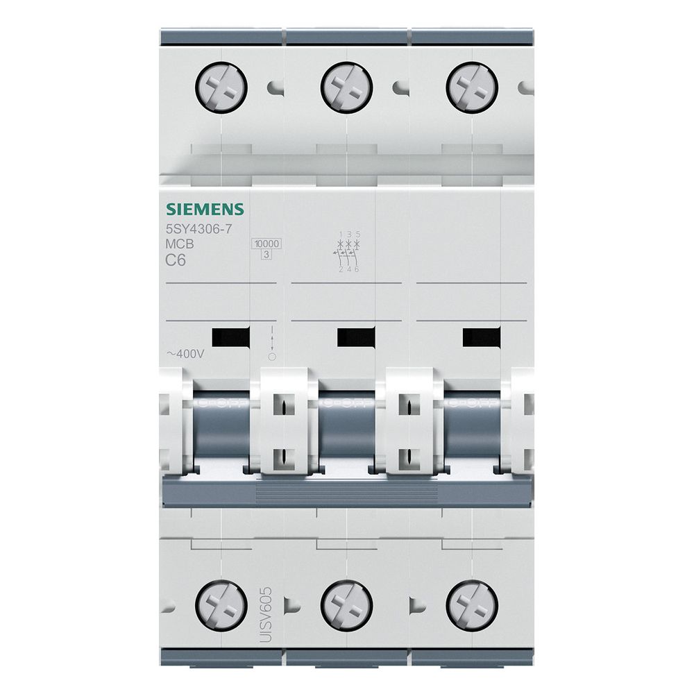 Siemens Leitungsschutzschalter 5SY4306-7 3-polig C 6A 10kA 400V... SIEMENS-5SY43067 4001869181912 (Abb. 10)