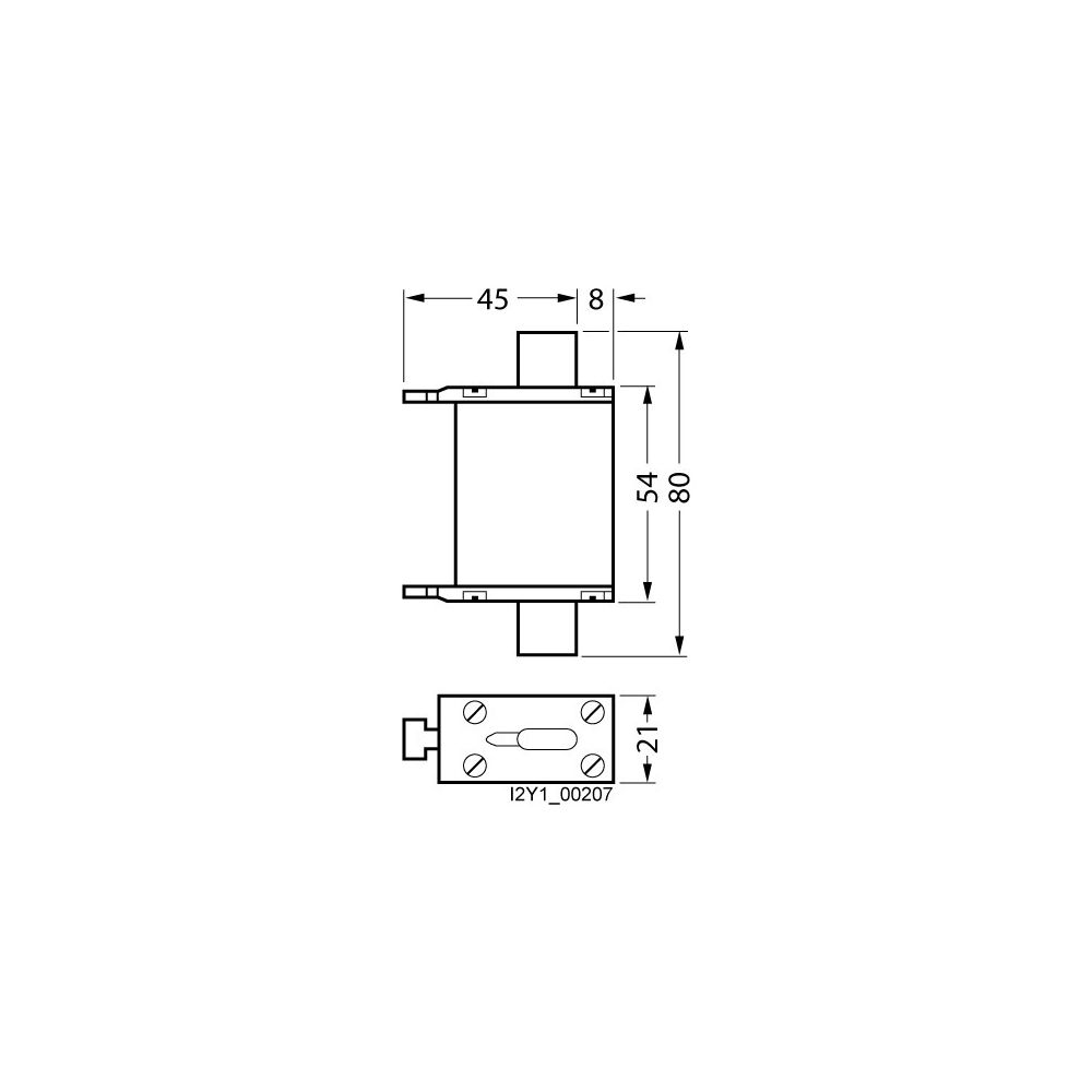 Siemens NH-Sicherungseinsatz 3NA6824 NH000 80A 500V AC/250V DC mit isolierten Grifflas... SIEMENS-3NA6824 4001869071282 (Abb. 2)