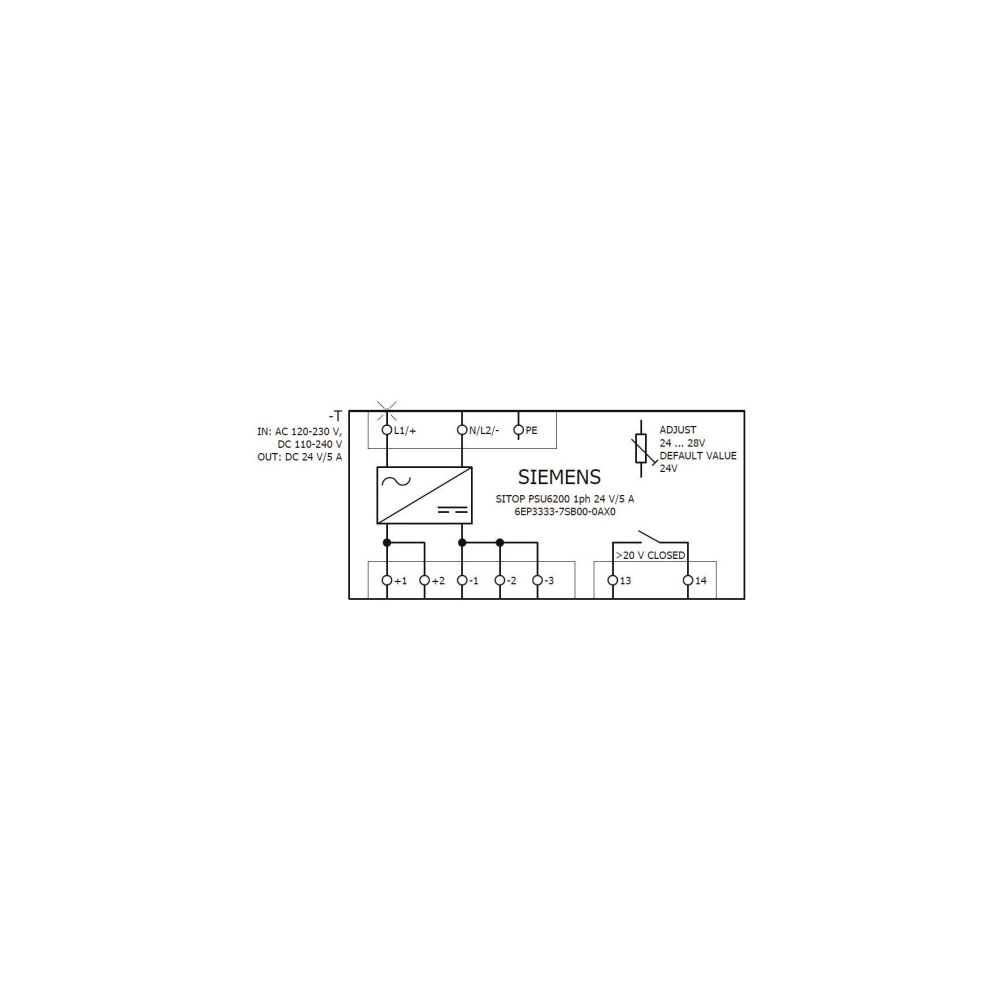 Siemens SITOP PSU6200 Netzgerät 24V 5A 120W 135x35x125mm IP20 6EP3333-7SB00-0... SIEMENS-6EP33337SB000AX0 4025515155164 (Abb. 5)