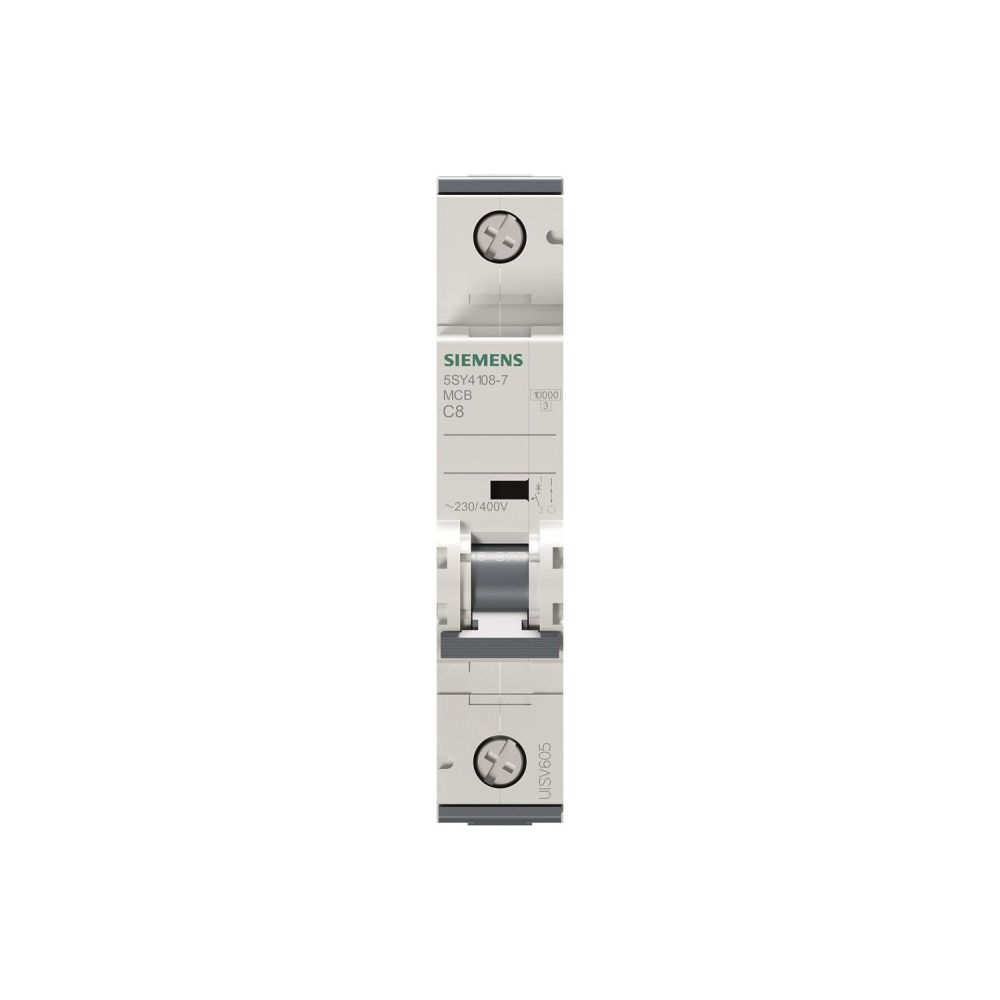 Siemens Leitungsschutzschalter 5SY4 1-polig C 8A 10kA 70mm 5SY41087... SIEMENS-5SY41087 4001869181363 (Abb. 4)