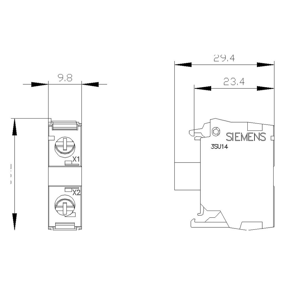 Siemens LED-Modul mit integrierter LED 230V weiß Frontbefestigung Schraubansc... SIEMENS-3SU14011BF601AA0 4011209943537 (Abb. 7)