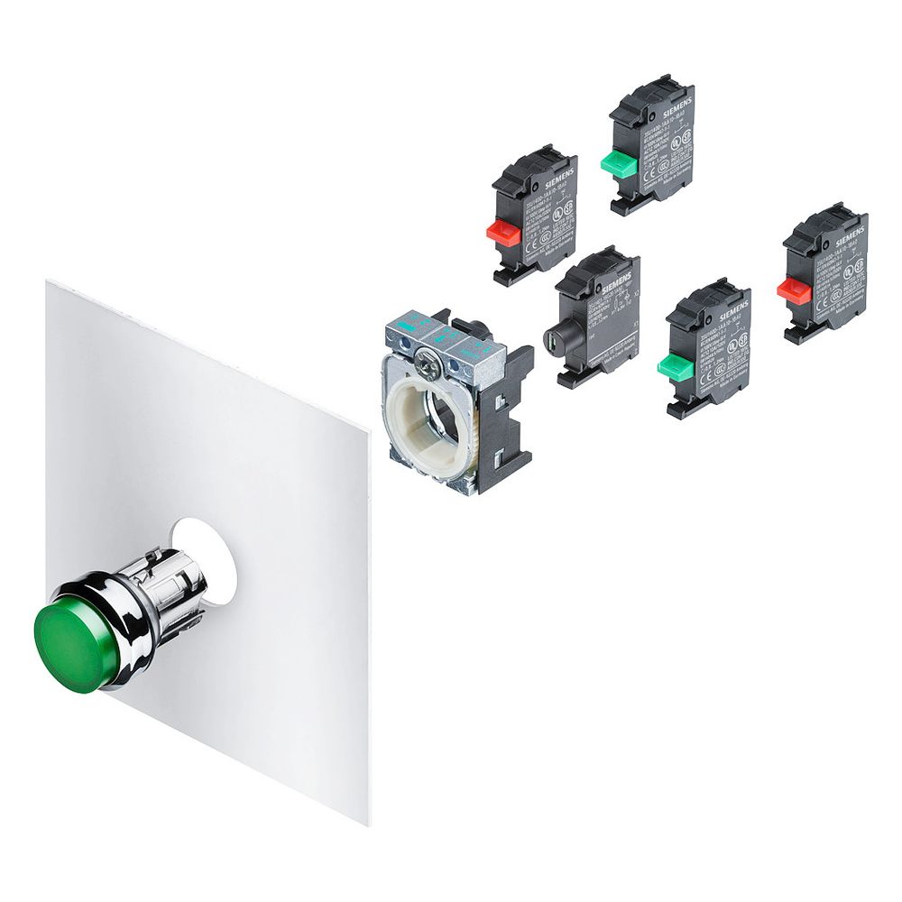 Siemens Leuchtdrucktaster 3SU1102-0AB60-1BA0 tastend 24V IP67/IP69K 22,3mm... SIEMENS-3SU11020AB601BA0 4011209957190 (Abb. 4)