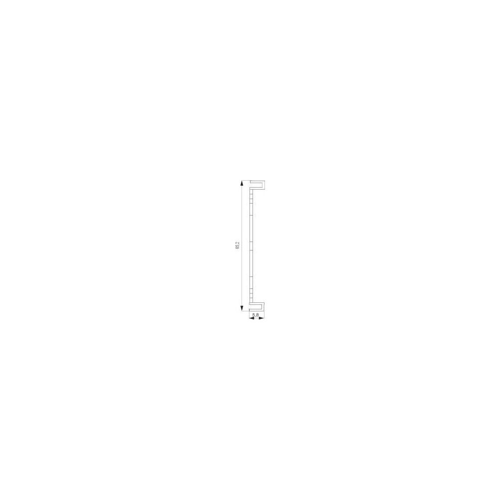 Siemens DELTA profil Zwischenrahmen 65x65mm glänzend Titanweiß IP20 5TG1806... SIEMENS-5TG1806 4001869041858 (Abb. 2)