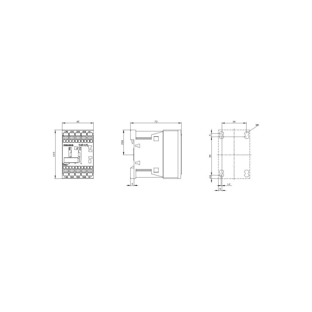 Siemens Koppelhilfsschütz 3RH2122-2KB40 2S+2Ö 24V DC Federzuganschluss 70x45x73mm... SIEMENS-3RH21222KB40 4011209847095 (Abb. 3)