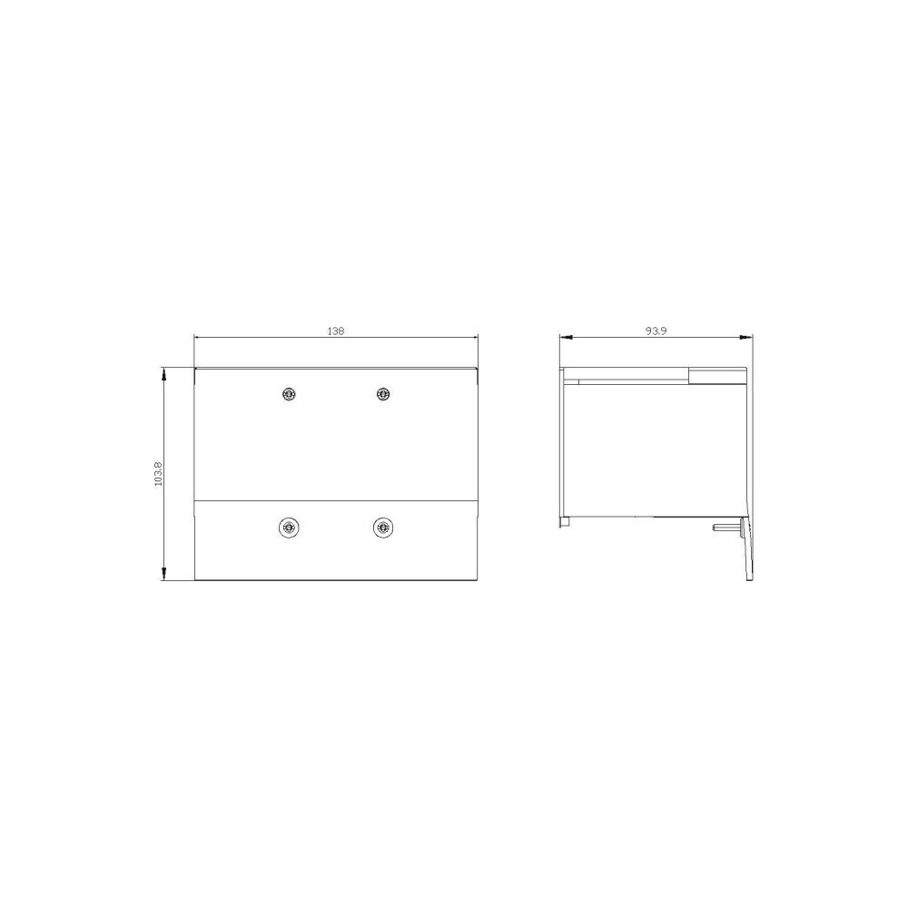 Siemens Klemmenabdeckung verlängert 3-polig für 3VA2 400/630 3VA94810WF30... SIEMENS-3VA94810WF30 4042949009450 (Abb. 2)