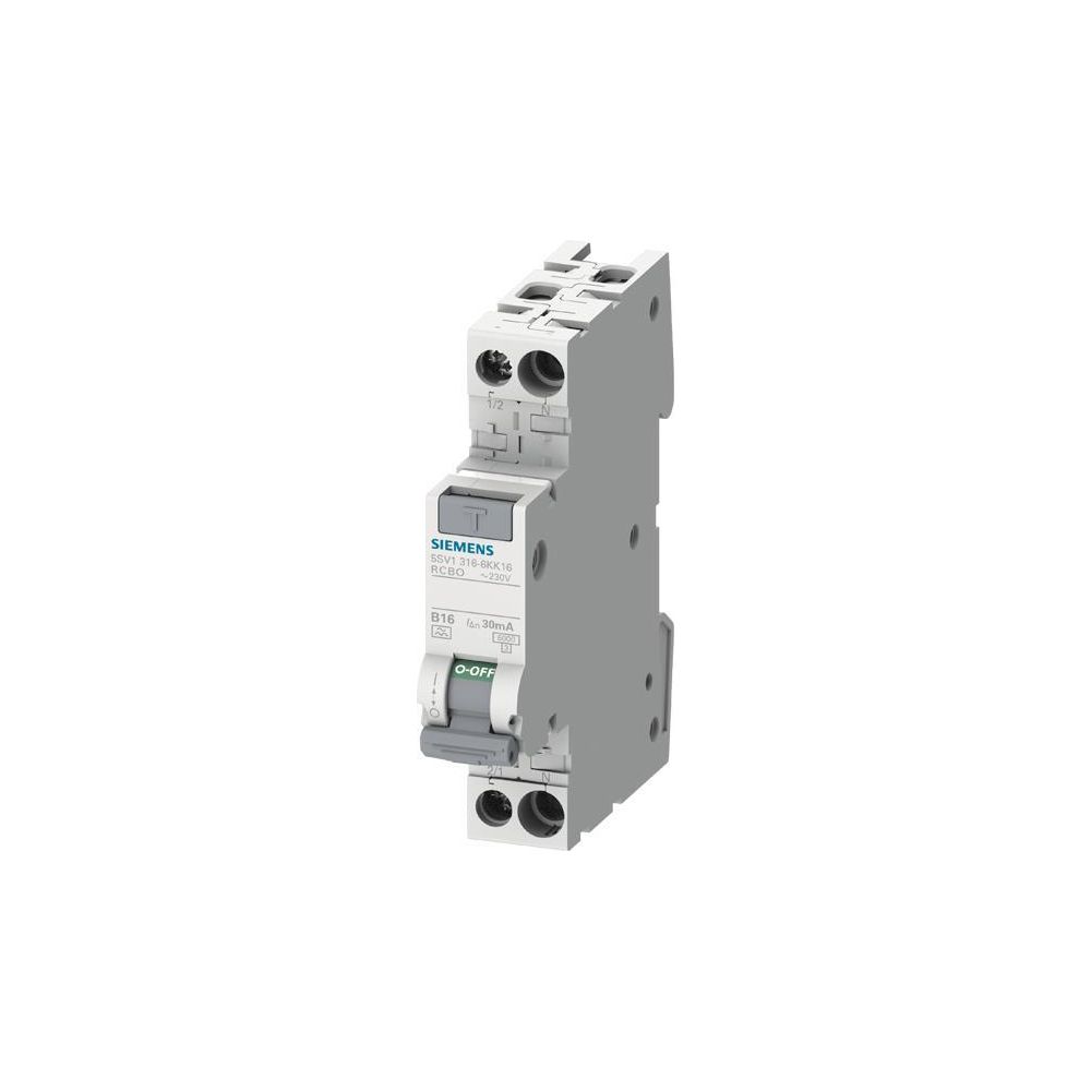 Siemens FI/LS-Schalter 5SV1316-6KK13 Typ A B13 30mA 6kA 1 TE 230V... SIEMENS-5SV13166KK13 4001869557762 (Abb. 3)