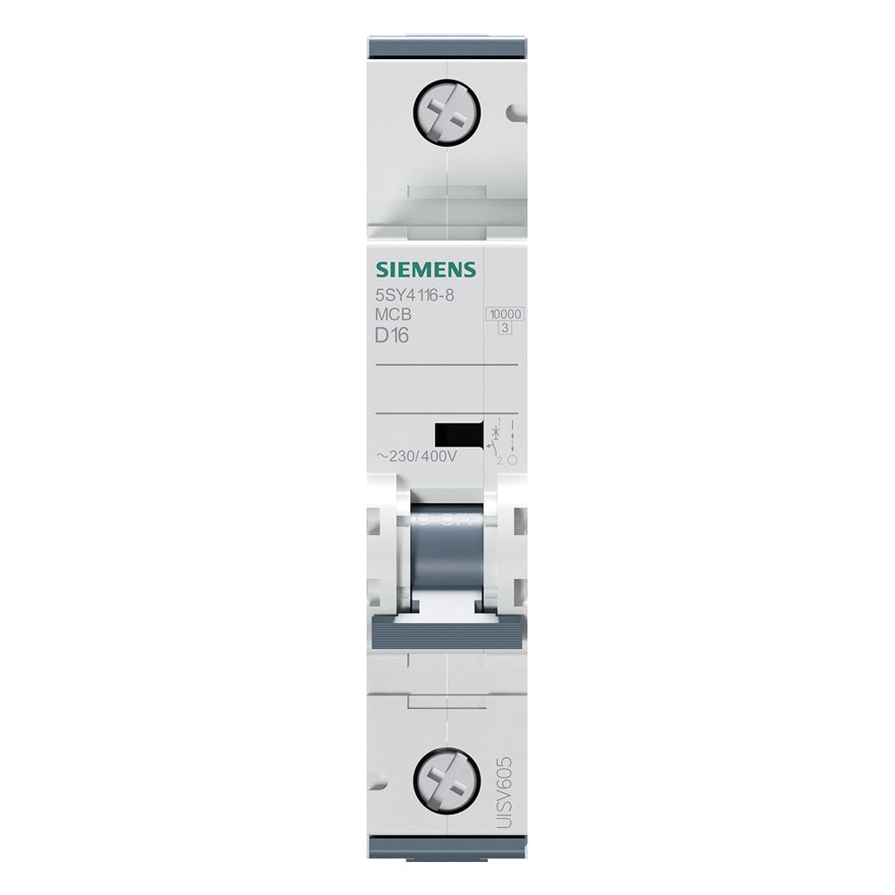 Siemens Leitungsschutzschalter 5SY4116-8 1-polig 16A D 10kA 400V 70mm... SIEMENS-5SY41168 4001869202044 (Abb. 3)