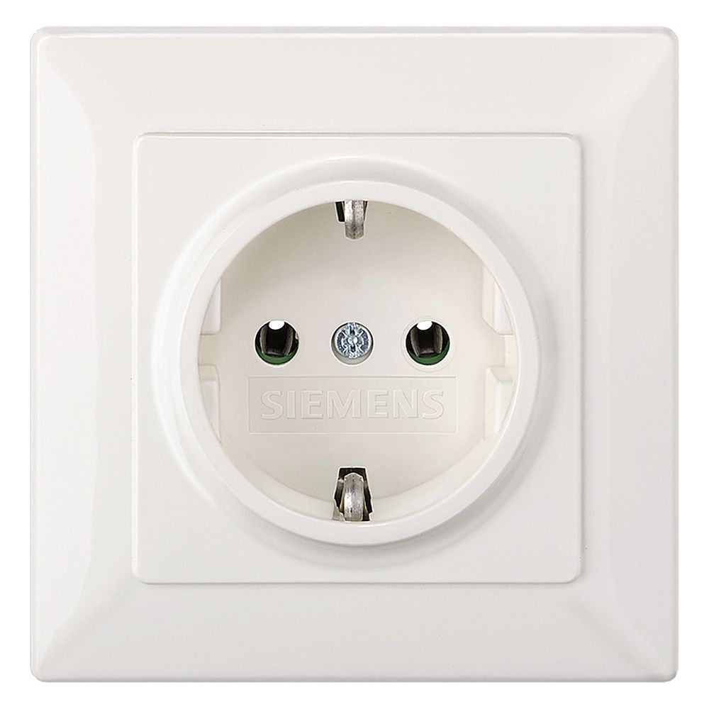 Siemens 5UB1580 DELTA line Schuko- Steckdose 250VAC 16A Vollpl. 80x80mm... SIEMENS-5UB1580 4001869313191 (Abb. 4)