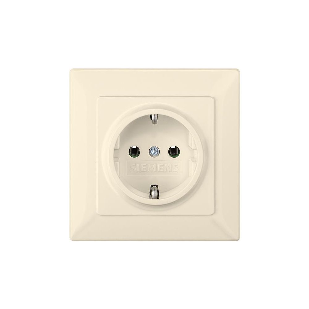 Siemens DELTA line Schutzkontaktsteckdose 16A 250V Unterputz glänzend Weiß 70x70x45mm ... SIEMENS-5UB1581 4001869313207 (Abb. 2)