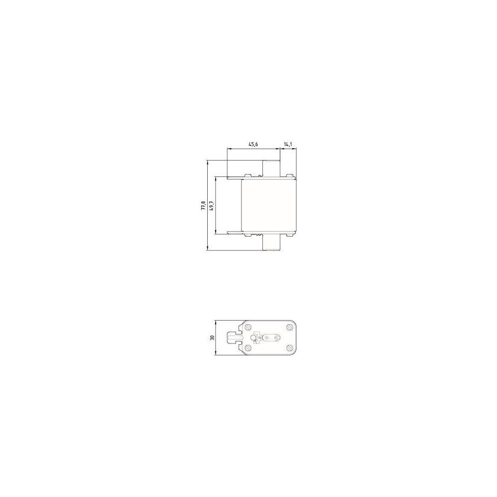 Siemens NH-Sicherungseinsatz NH00 80A 500V AC/250V DC gG Kombikennmelder 3NA78247... SIEMENS-3NA78247 4001869071718 (Abb. 2)