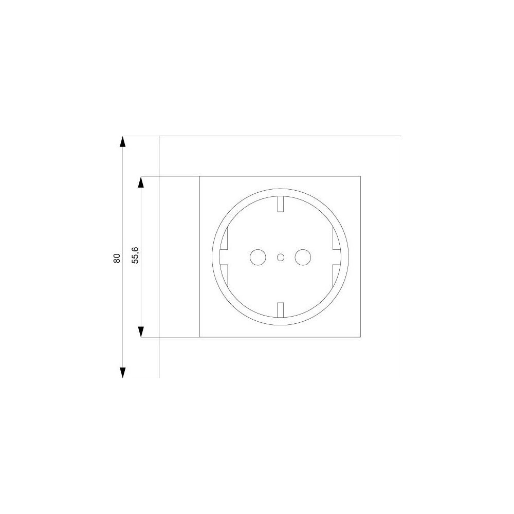 Siemens 5UB1580 DELTA line Schuko- Steckdose 250VAC 16A Vollpl. 80x80mm... SIEMENS-5UB1580 4001869313191 (Abb. 5)