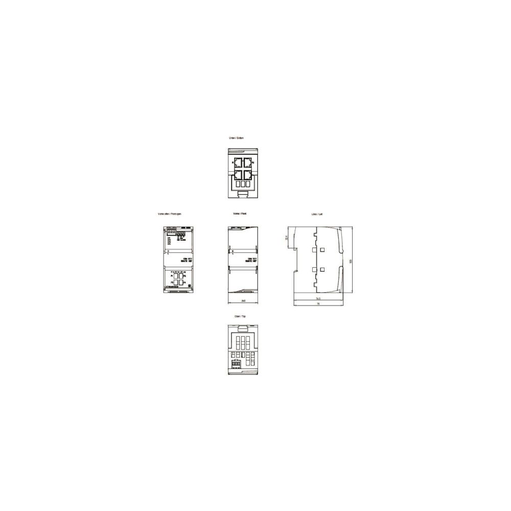 Siemens Compact Switch Module CSM 1277 für SIMATIC S7-1200 4x RJ45 100x45x75m... SIEMENS-6GK72771AA100AA0 4019169854399 (Abb. 2)