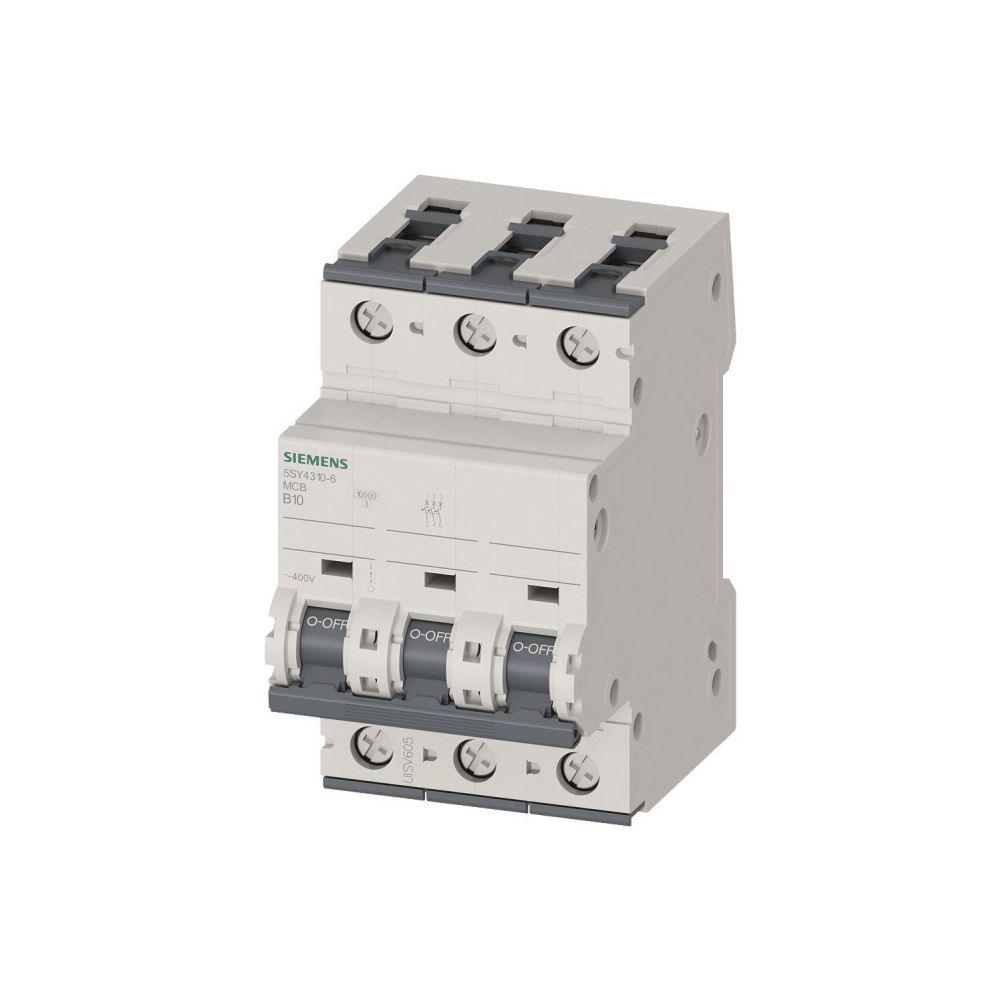 Siemens Leitungsschutzschalter 5SY4310-6 3-polig B 10A 10kA 230/400V AC... SIEMENS-5SY43106 4001869181752 (Abb. 2)