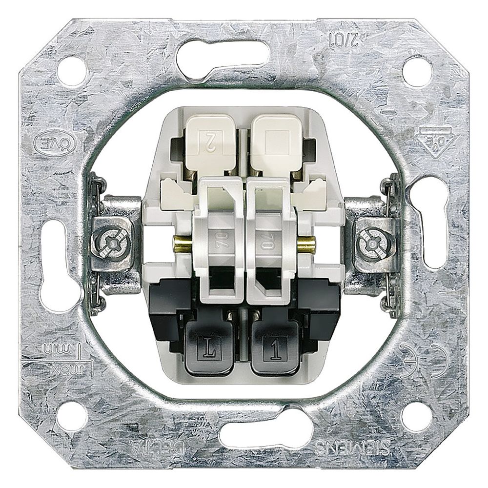 Siemens Jalousieschalter 2-polig mit Verriegelung Unterputz 70x70mm 10A 250V 5TA2154... SIEMENS-5TA2154 4001869202129 (Abb. 4)