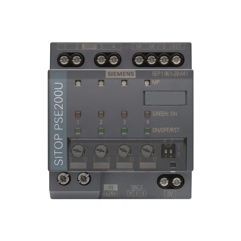 Siemens SITOP PSE200U Selektivitätsmodul 4-kanalig 10A 24VDC Schraubanschluss 80x... SIEMENS-6EP19612BA41 4025515153405 (Abb. 2)