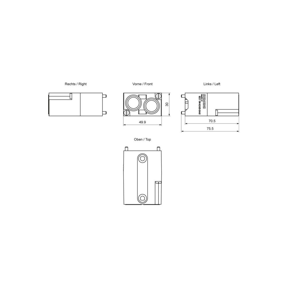 Siemens PROFINET Terminalblock ET200ECO PN 10A Schneidklemmtechnik 50x30x98mm... SIEMENS-6ES71946CA000AA0 4025515077244 (Abb. 2)