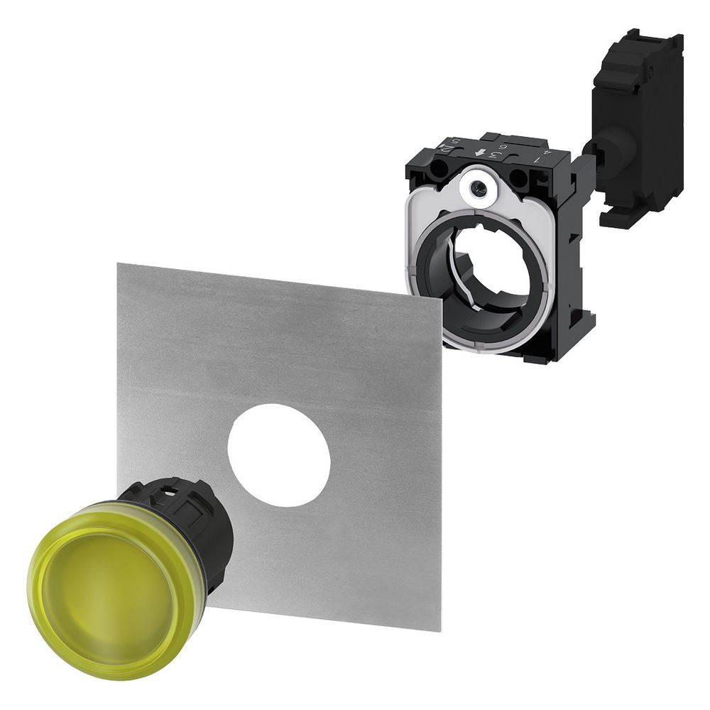 Siemens Leuchtmelder 3SU1001-6AA30-0AA0, 22,3mm, rund, gelb, Linse hoch, Kuns... SIEMENS-3SU10016AA300AA0 4011209946279 (Abb. 7)