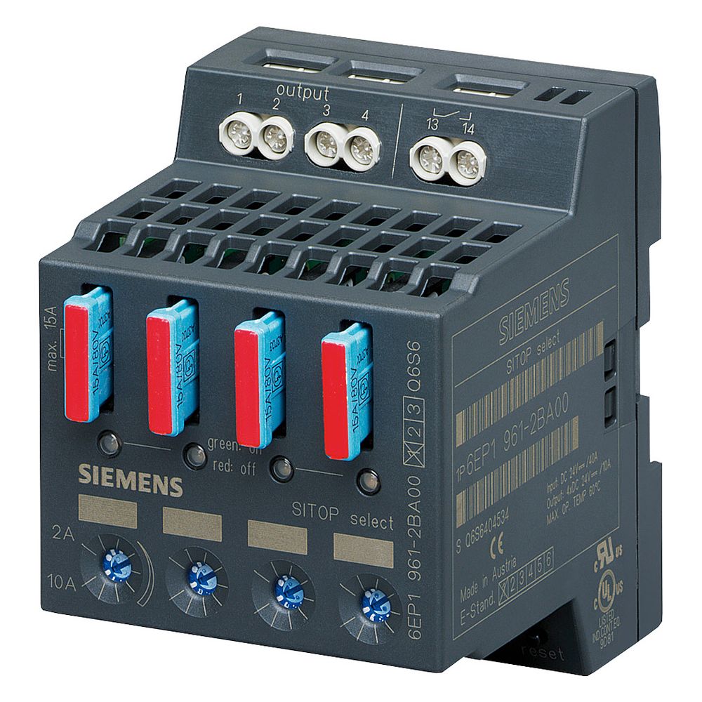 Siemens SITOP SELECT Diagnosemodul 4-fach 24V DC 10A Schraubanschluss 72x90x90mm ... SIEMENS-6EP19612BA00 4025515150640 (Abb. 4)