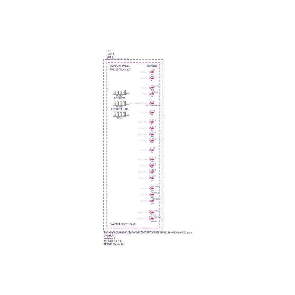 Siemens SIMATIC TP1200 Comfort Panel 12,1" TFT Widescreen 1280x800 IP65 19,2-... SIEMENS-6AV21240MC010AX0 4025515079002 (Abb. 3)