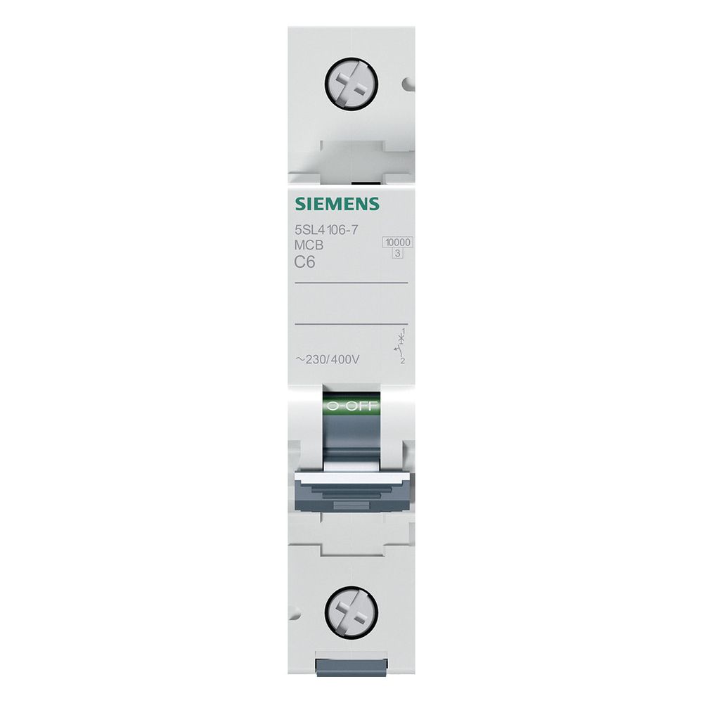 Siemens Leitungsschutzschalter 5SL4 1-polig C 6A 10kA 1TE 5SL4106-7... SIEMENS-5SL41067 4001869440132 (Abb. 8)