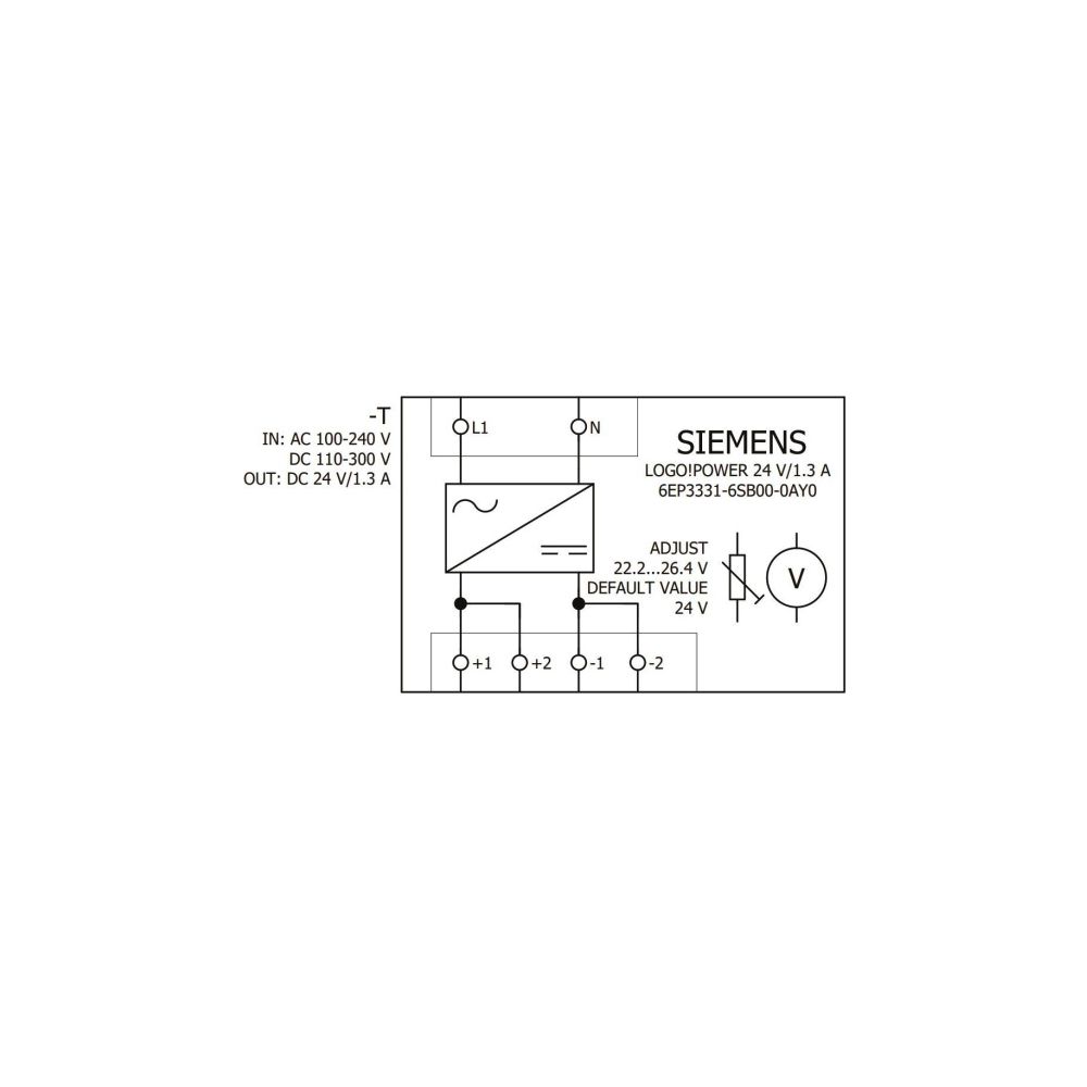 Siemens LOGO!Power Stromversorgung 24V 1,3A 31,2W IP20 90x36x53mm 6EP3331-6SB... SIEMENS-6EP33316SB000AY0 4025515154846 (Abb. 6)