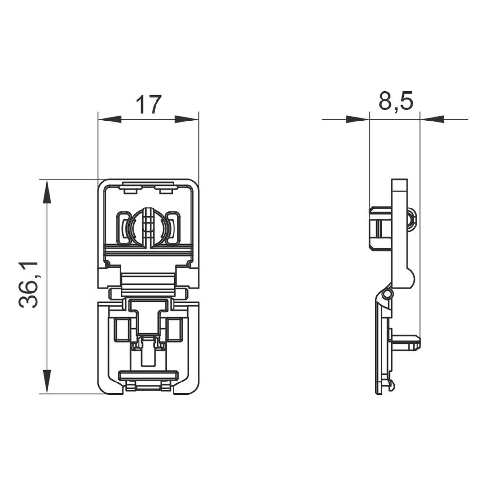 Siemens Klemmenabdeckung 1-polig für Leitungsschutzschalter 5ST3800... SIEMENS-5ST3800 4001869192307 (Abb. 2)