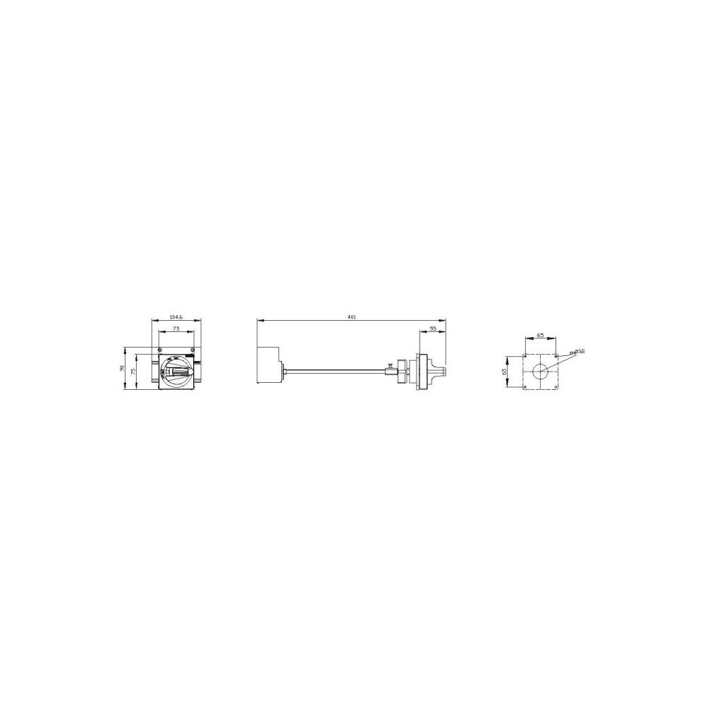 Siemens Türkupplungsdrehantrieb Not-Halt 3VA9257-0FK25... SIEMENS-3VA92570FK25 4042949006015 (Abb. 2)