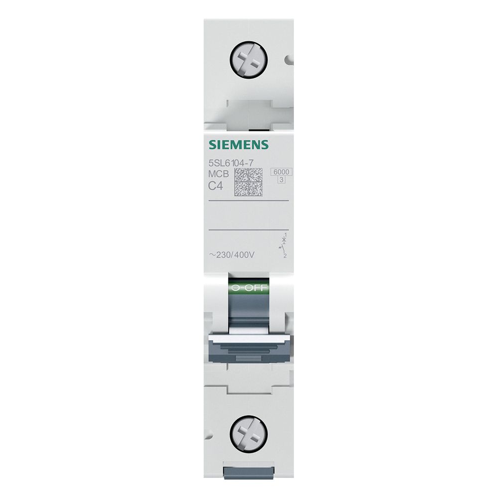 Siemens SENTRON 5SL61047 Leitungsschutzschalter 1-polig C 4A 6kA 230/400V... SIEMENS-5SL61047 4001869388151 (Abb. 11)