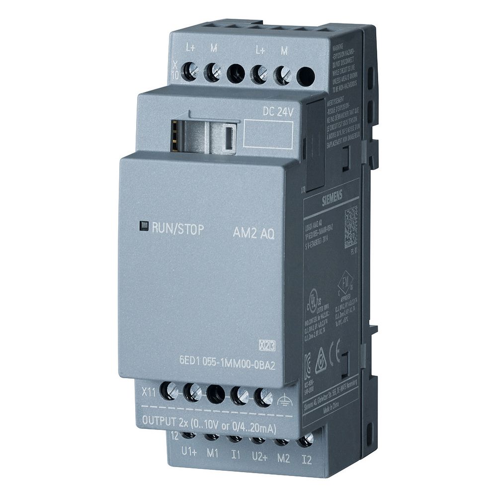 Siemens LOGO! AM2 AQ Erweiterungsmodul 2 analoge Ausgänge 0-10V 0/4-20mA 90x3... SIEMENS-6ED10551MM000BA2 4034106029531 (Abb. 4)