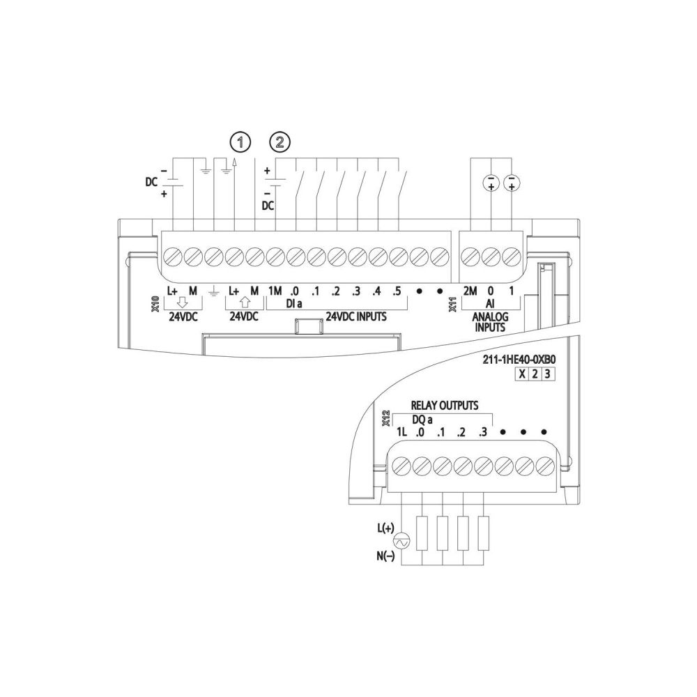 Siemens SIMATIC S7-1200 CPU 1211C Kompakt-CPU DC/DC/Relais 6 DI 4 DO 2 AI 90x... SIEMENS-6ES72111HE400XB0 4047623402688 (Abb. 3)