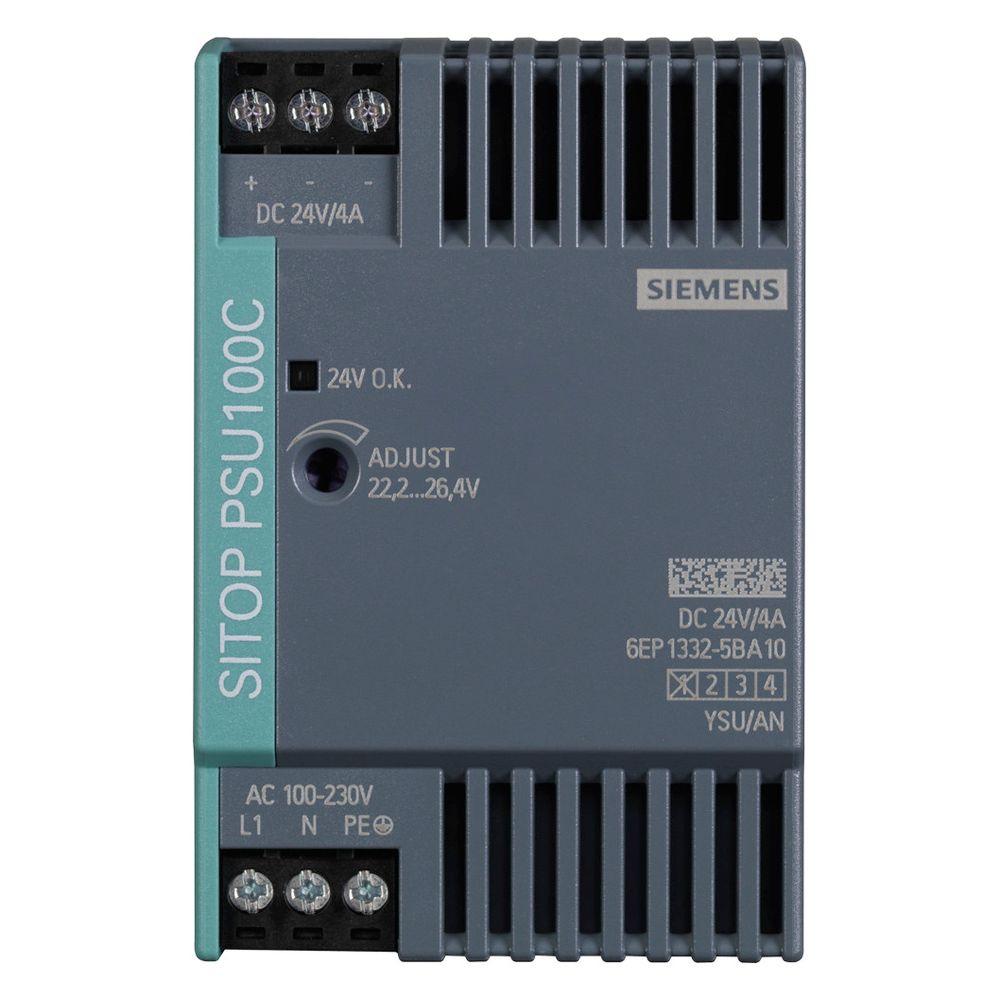 Siemens SITOP compact PSU100C Stromversorgung 24V 4A 96W IP20 52,5x80x100mm 6EP13... SIEMENS-6EP13325BA10 4025515152620 (Abb. 6)