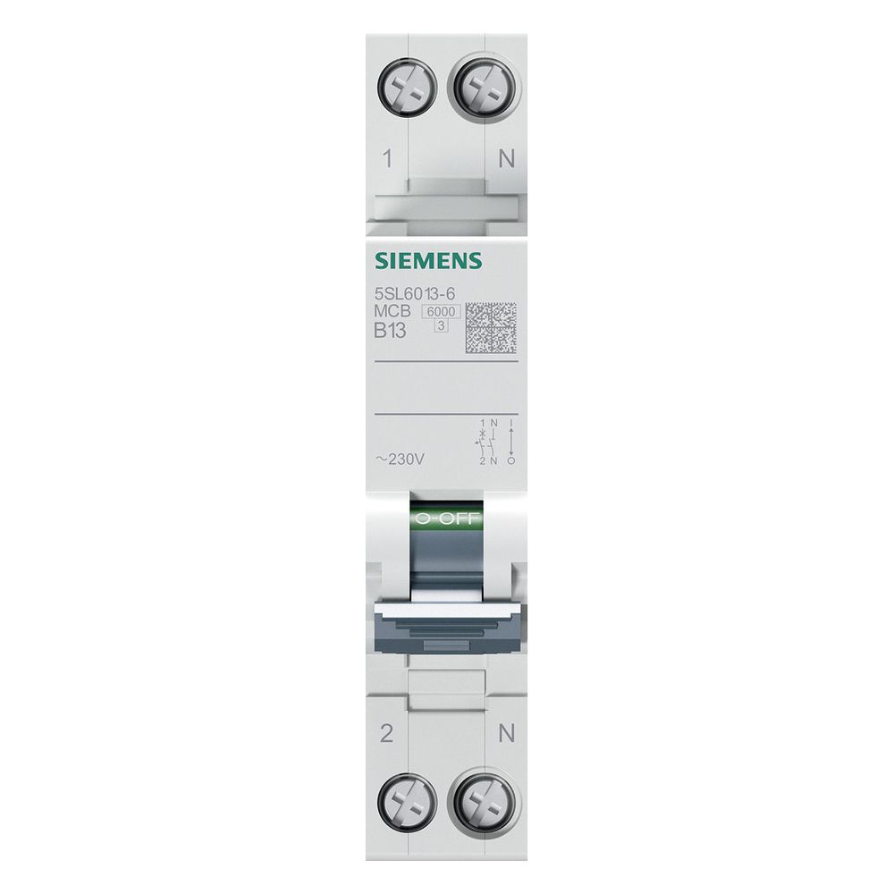 Siemens Leitungsschutzschalter 5SL6013-6 B13 1+N-polig 1TE 230V 6kA... SIEMENS-5SL60136 4001869533827 (Abb. 3)