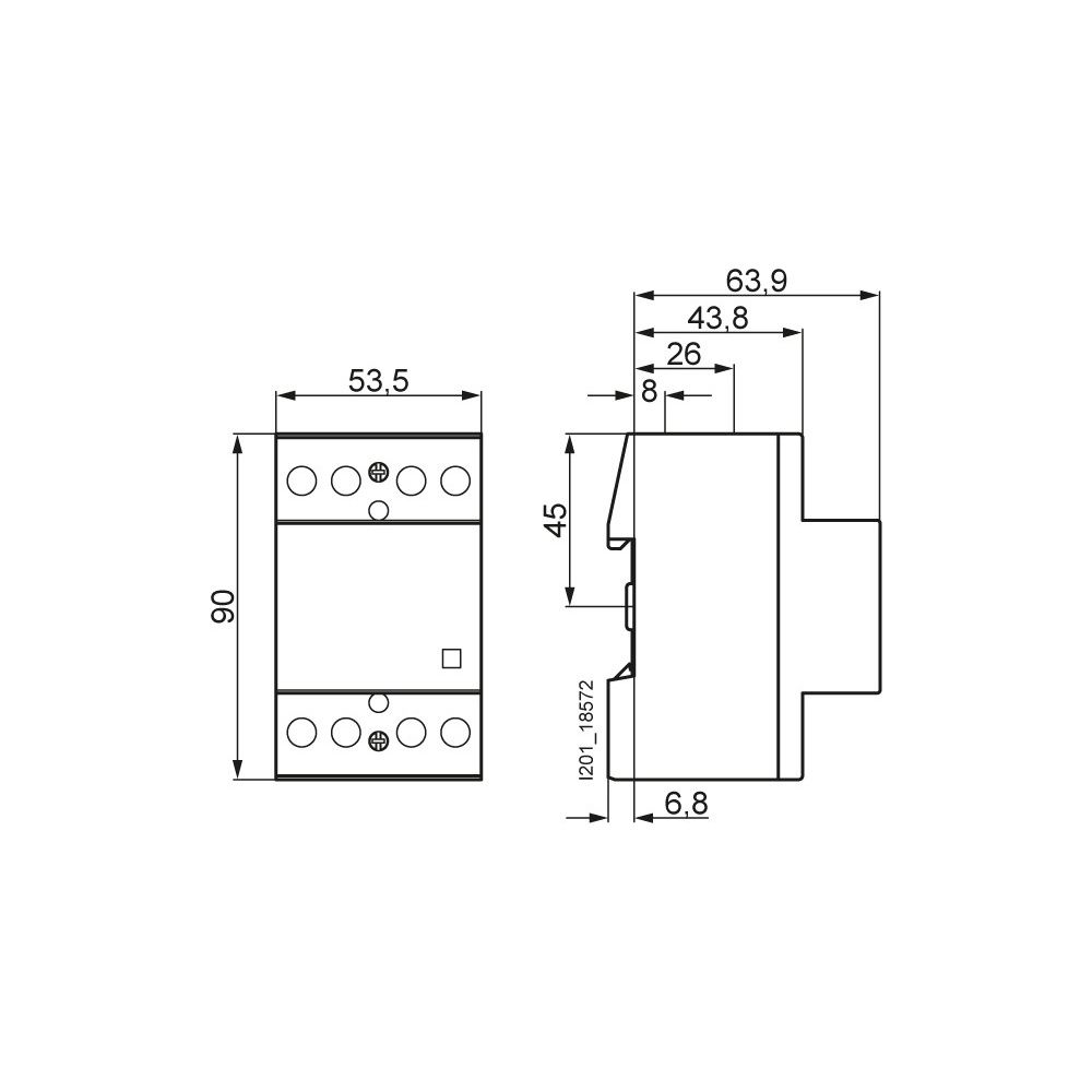 Siemens INSTA Schütz 5TT50400 4S 40A 400V 230V AC/DC 3 TE... SIEMENS-5TT50400 4001869435183 (Abb. 8)