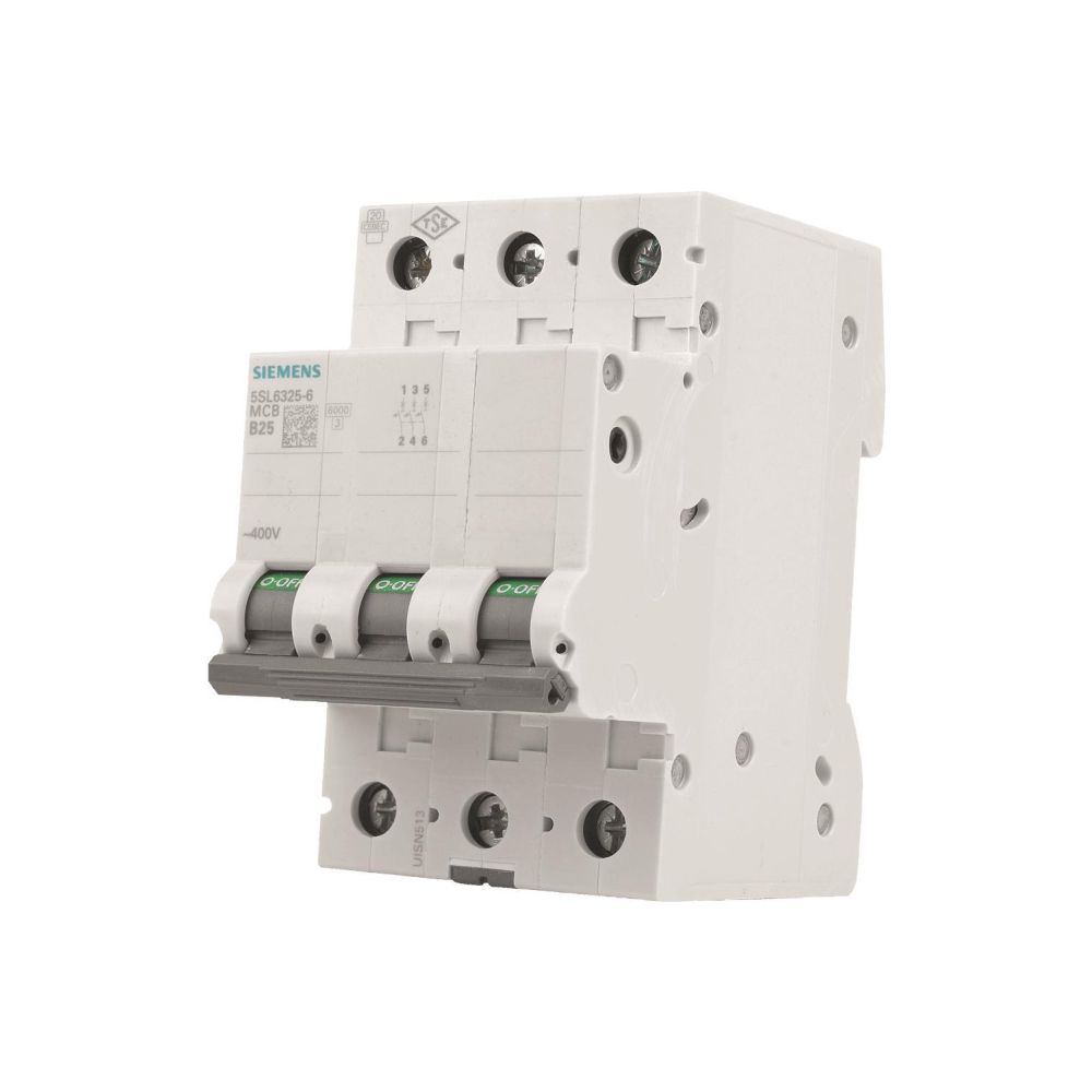 Siemens Sicherungsautomat 5SL6325-6 3-polig B 25A 6kA 400V... SIEMENS-5SL63256 4001869388885 (Abb. 5)