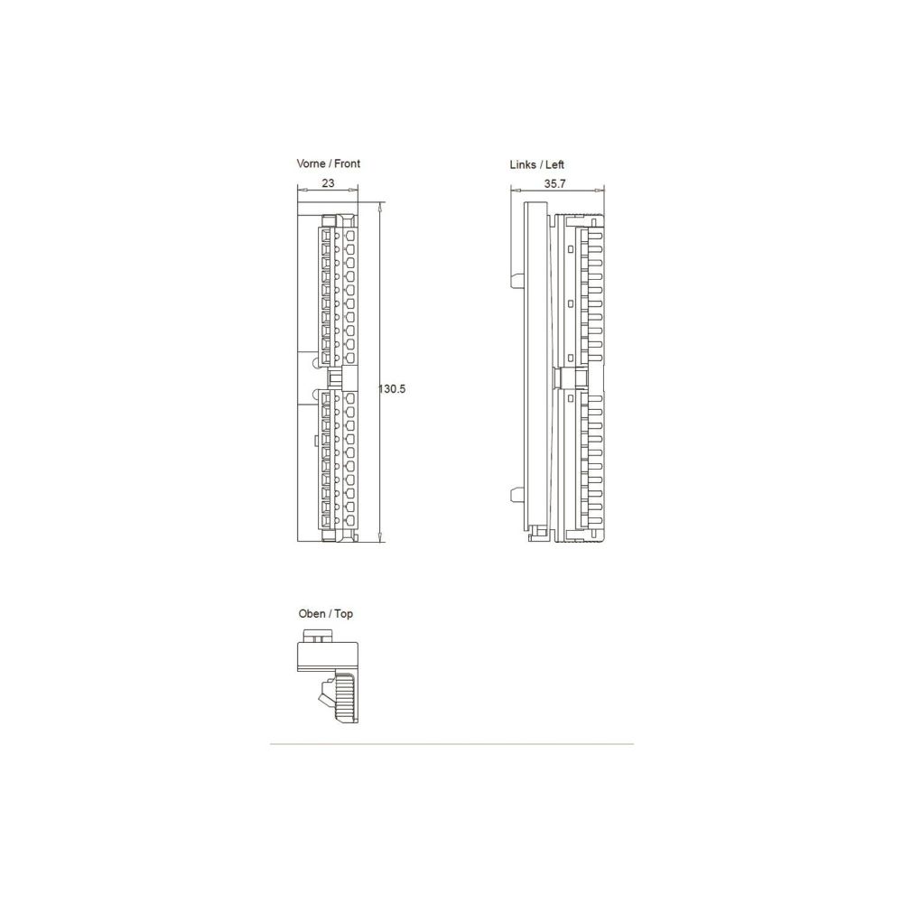 Siemens Frontstecker für Signalbaugruppen mit Federzugkontakten 6ES7392-1BJ00... SIEMENS-6ES73921BJ001AB0 4025515073130 (Abb. 4)