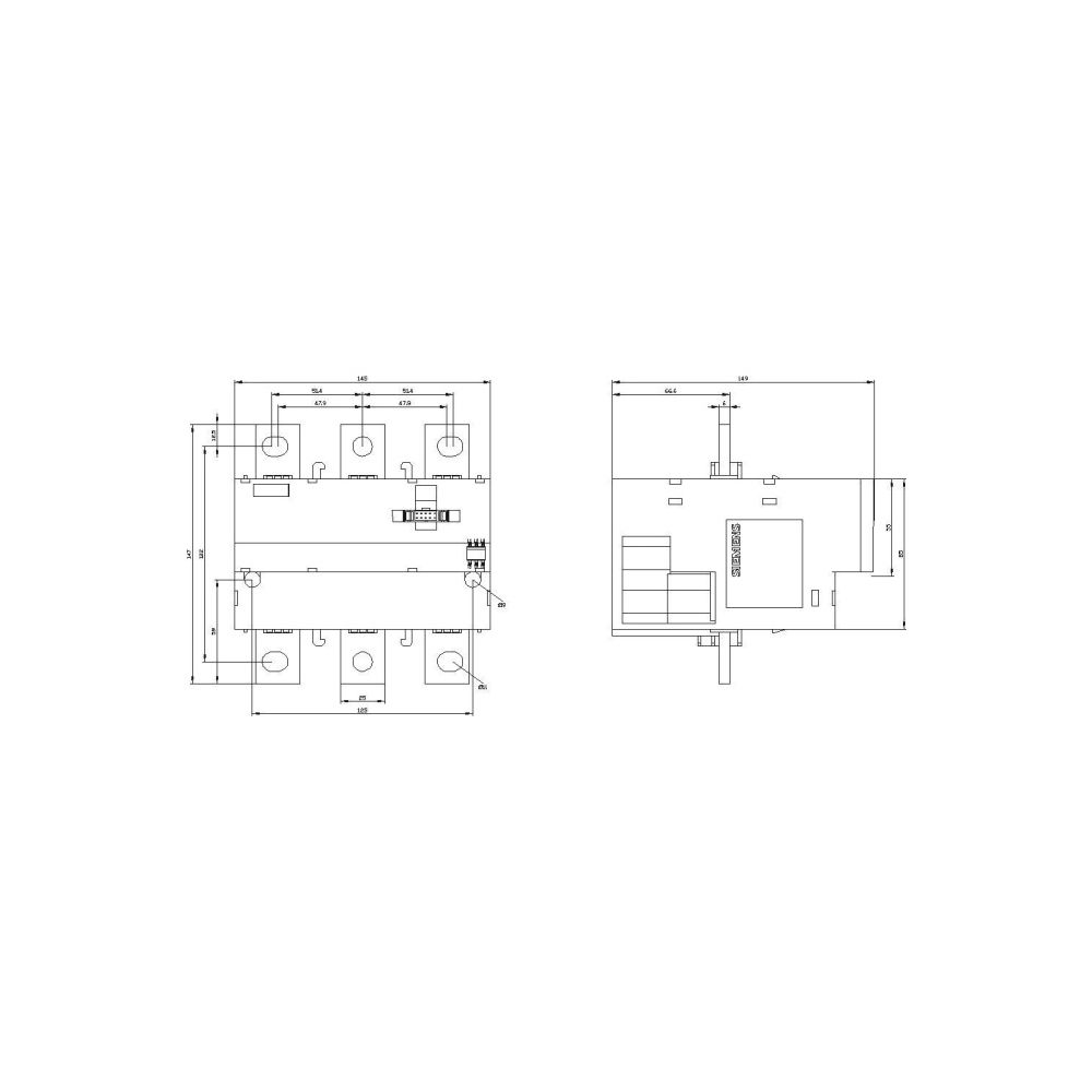 Siemens Stromwandler 3RB29662WH2 63-630A Schraubanschluss Einzelaufstellung für 3R... SIEMENS-3RB29662WH2 4011209632721 (Abb. 2)