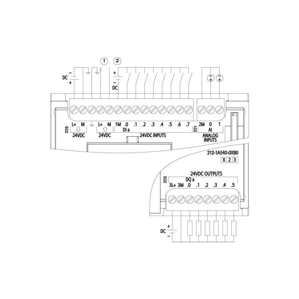 Siemens SIMATIC S7-1200 CPU 1212C Kompakt-CPU DC/DC/DC 20,4-28,8V 100x90x75mm... SIEMENS-6ES72121AE400XB0 4047623402701 (Abb. 3)